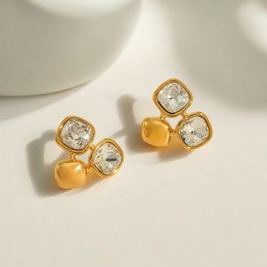 Crystal Huggie Studs