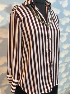 Striped Button-Up Shirt