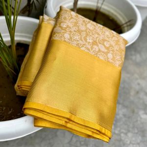 Golden Jari Silk Saree