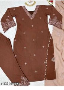 Elegant chocolate kurta Set