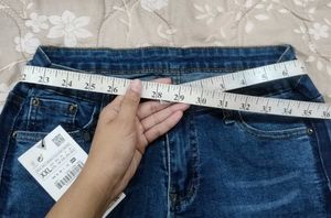 Zara Striped Flare Jeans