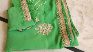 Jaipuri Gotta Patti Saree With Blouse