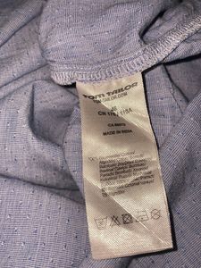 Tom Tailor Light Blue Cotton Shirt Top