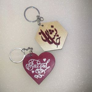 (Double Side Calligraphy) Customizable Keychain