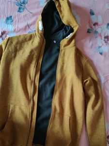 Gold Full-Zip Hoodie