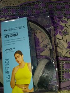 Zebronics Black Wired Headphones