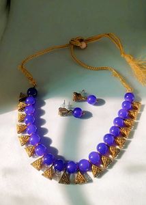 Blue Colour Necklace