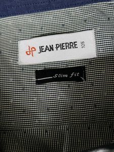 Jean Pierre Men Green Checks Slimfit Printed Shirt
