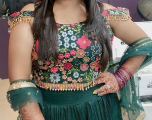 Bottle Green Lehenga 💚