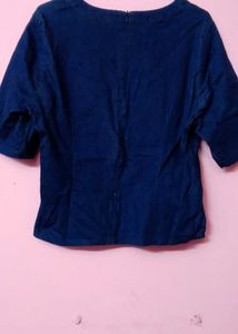 Denim Rabbit Patch Top💙