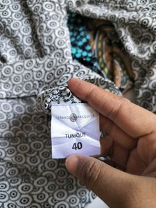 Patterned Long Sleeve Top