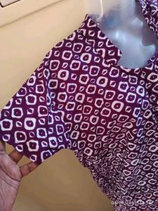 New Unused Purple Printed Night Suit