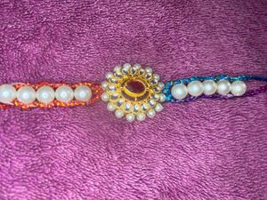 Pearl Kundan Rakhi