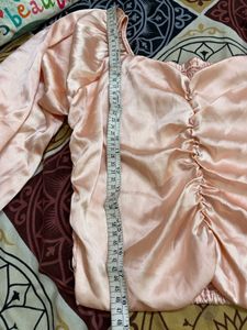 Cute Peach Colour Crop Top