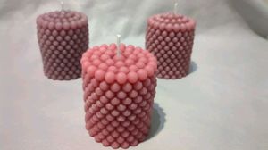 Bubble pillar Candles 1 piece rose fragrance
