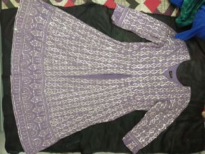 Long Kurta With Skirt And Dupatta
