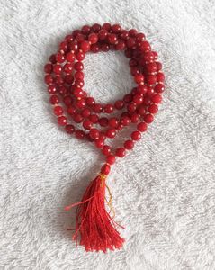 Diamond Cut Real Ruby Quartz Mala
