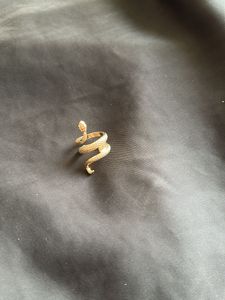 pearl chain and snake ring