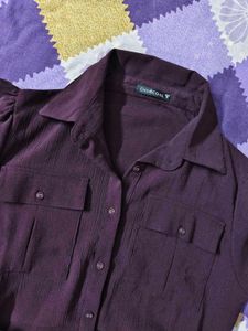 Purple Shirt Dress