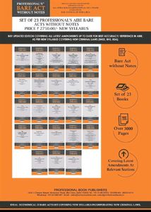 NEW SYLLABUS PROFESSIONAL&#39;S AIBE 25 Bare Acts set
