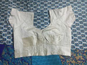 Silk Saree with Peacock Embroidery