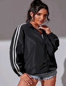 Striped Bomber Jacket