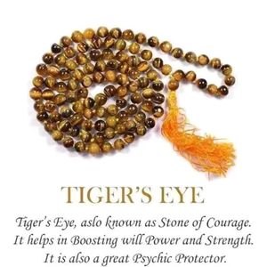 Tiger's Eye Mala 108 Beads