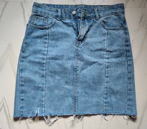 Denim Mini Skirt