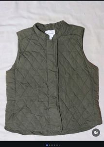 Olive Green Vest Jacket