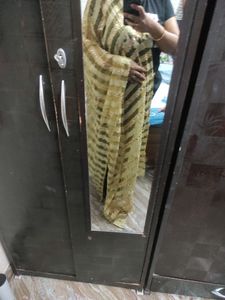 Beautiful Golden Dupatta For Women.