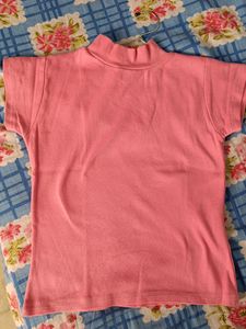Pink Ribbed Crop Top Size XS