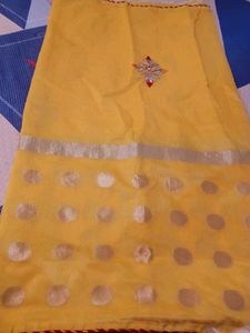 Pure Cotton Saree( Completely NEW) With  Blouse