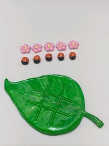 🐞 🌸 🌿 Tic Tac Toe Set