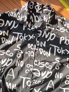 Black Printed Shirt 🪽💕