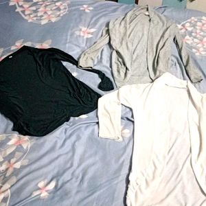 Shurg Bundle - 3 Piece Set White ,Black ,Grey