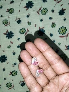 Pink Teardrop Earrings