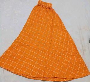 Orange Ethnic Skirt