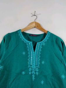 Teal Green Kurta (Women&#39;s)