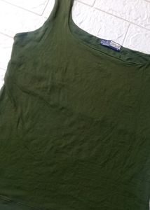 Tank And Padded Top Black/ Olive Green