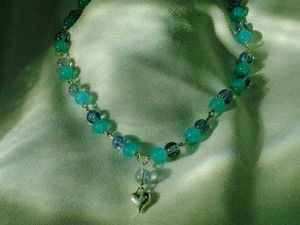 Pinterest Blue Beaded Necklace