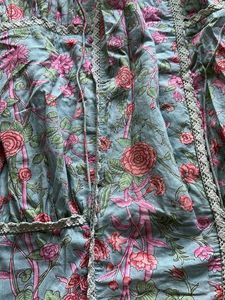 Floral Print Tiered Mini Dress/kurthi