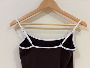 Brown Mini Slip Dress