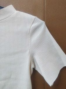 Striped Perfection - Fitted Round Neck Top