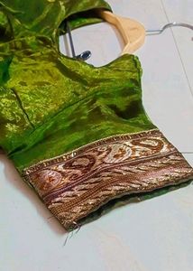 Olive 🫒 Colour Stitched Unused Blouse