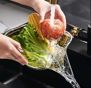 Clazkit Transparent Kitchen Sink Drain Basket