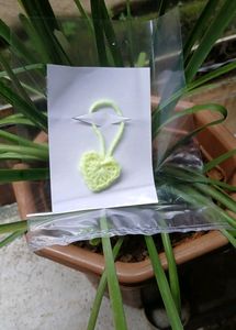 Cute Crochet Heart Keychain Or Charm