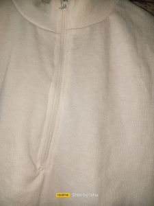 White Crop Top With Zipper