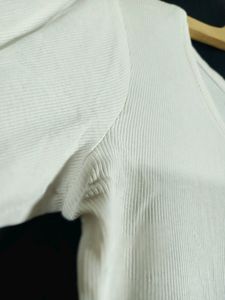 H&amp;M White Western Top(women&#39;s)