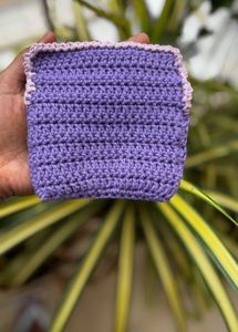 Crochet Flower Pouch In Lavender And Lilac 🪻