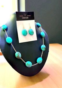 Turquoise Necklace &amp; Earring Set